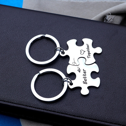 Jigsaw Puzzle Keychain