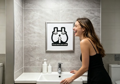 Please wash your hands.