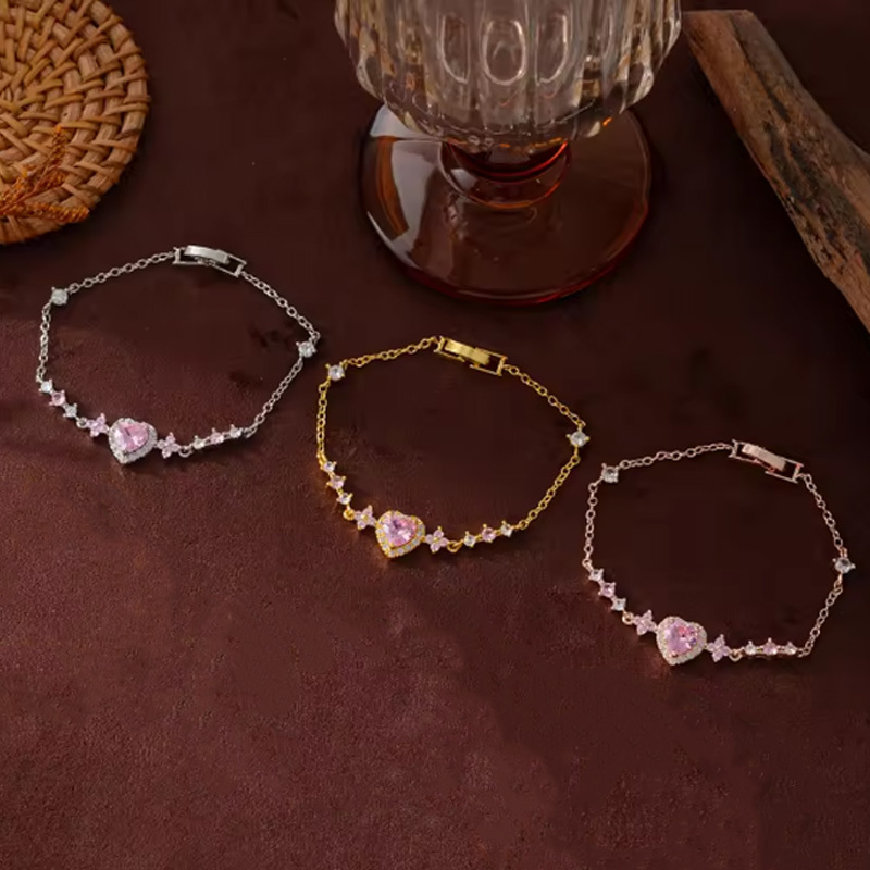 Butterfly Heart Diamond Bracelet