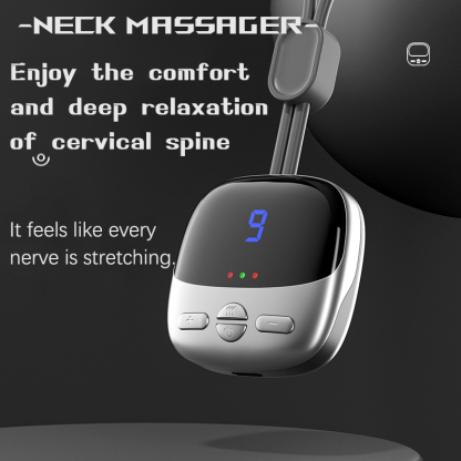 Neck-hanging neck massager