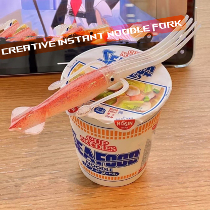 Creative instant noodle fork
