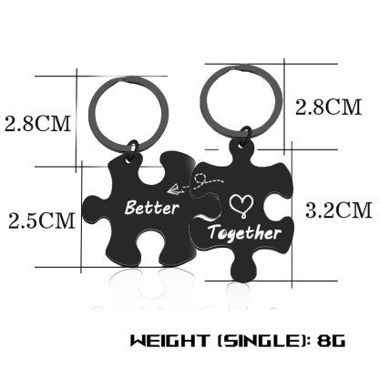 Jigsaw Puzzle Keychain