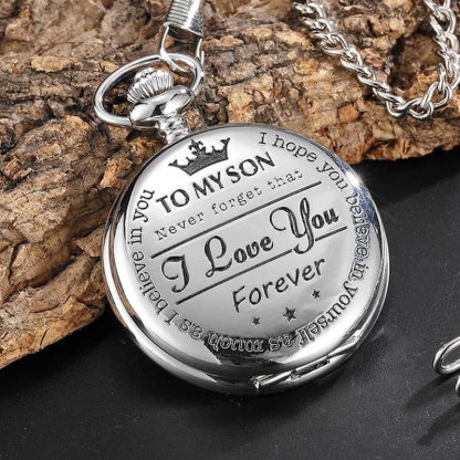 "To my son/daughter/father" Quartz Pocket Watch
