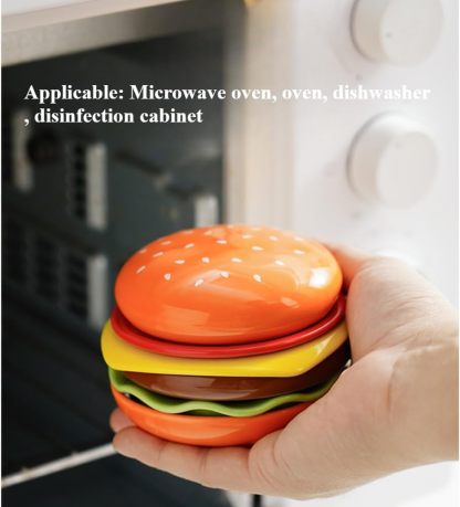 Dip seasoning home burger small plate