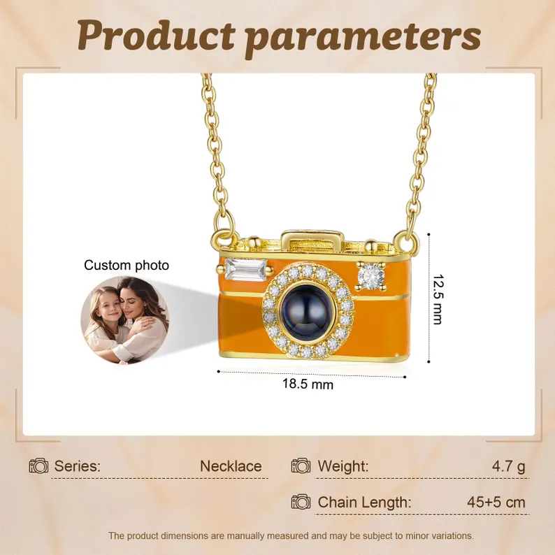 Camera Projection Necklace