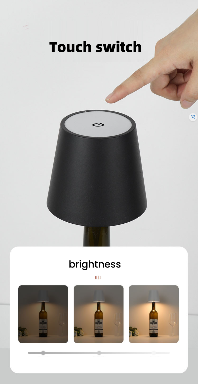 Plug-in wine bottle light