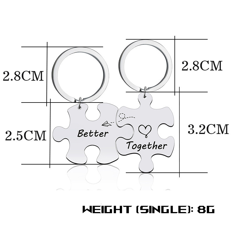 Jigsaw Puzzle Keychain