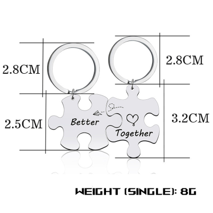 Jigsaw Puzzle Keychain