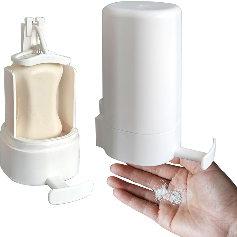 Wall-mounted punch-free soap grinder