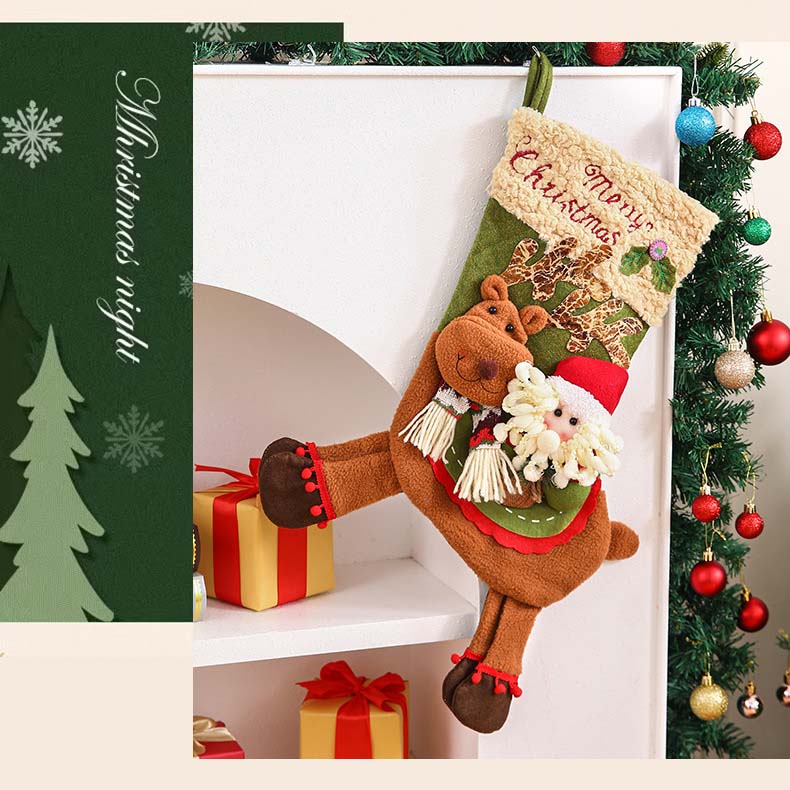 Christmas stocking gift bag