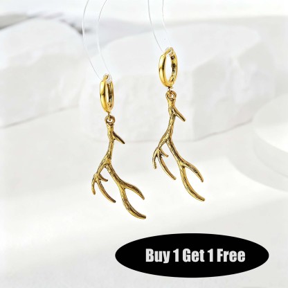 Gothic antler earrings