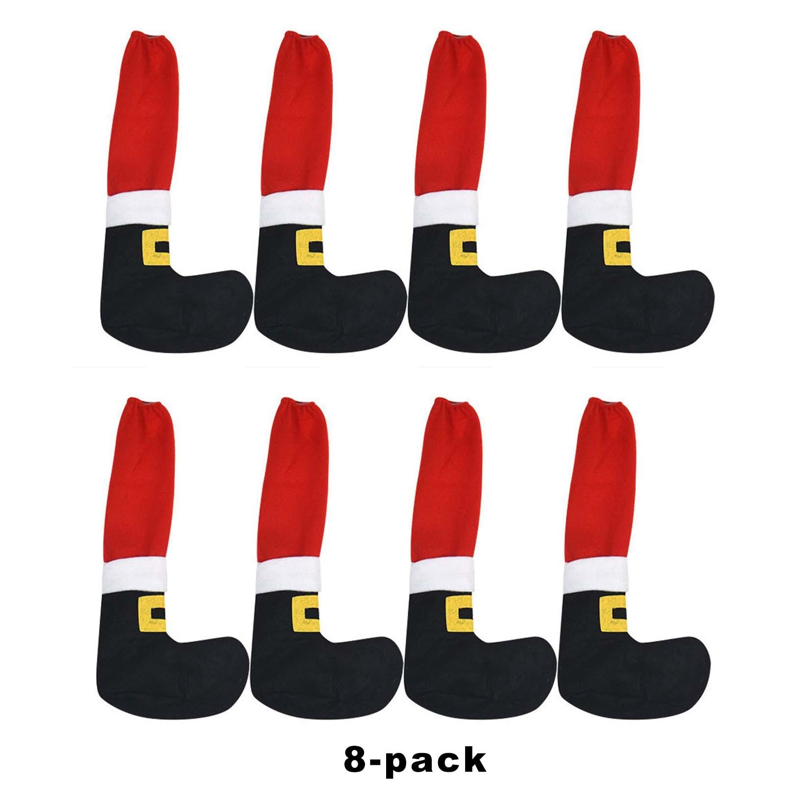 Christmas decoration table and chair foot covers