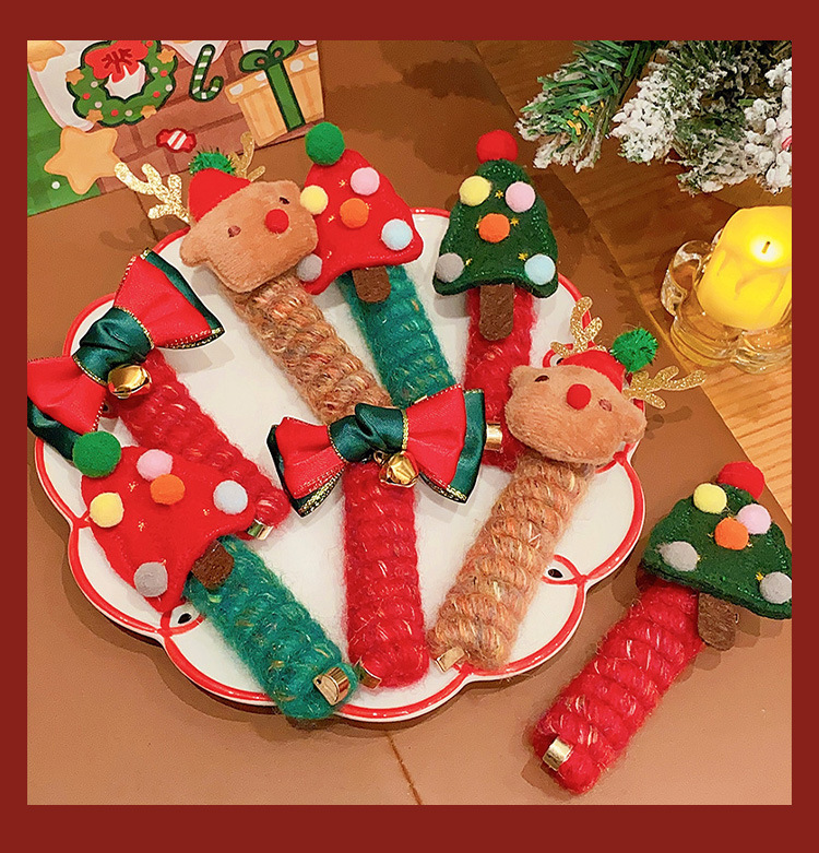 Christmas coil hair tie