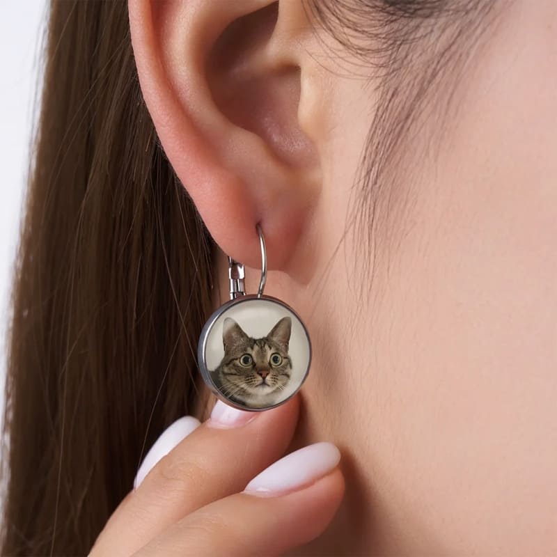 Personalized pendant earrings