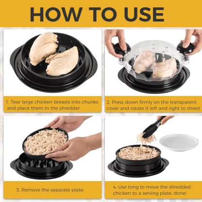 Chicken breast shredder