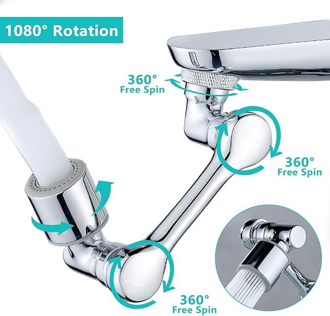 Robotic arm universal faucet