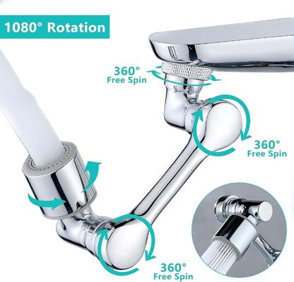 Robotic arm universal faucet