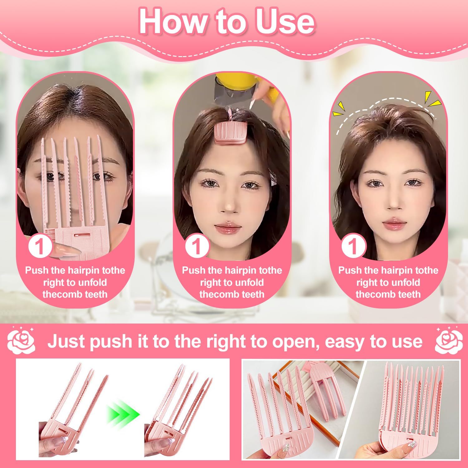 Wind sculpting comb fluffy clip