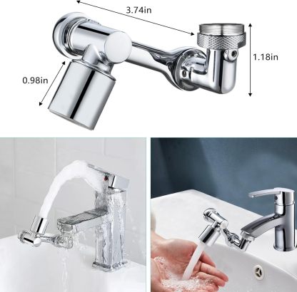 Robotic arm universal faucet