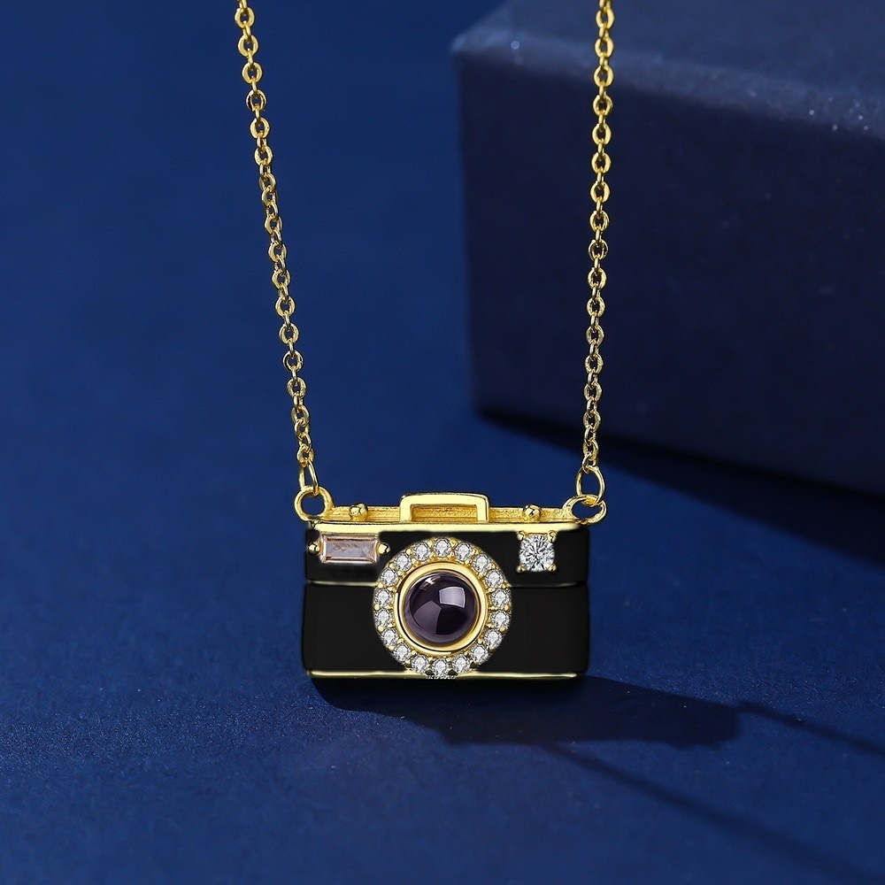 Camera Projection Necklace