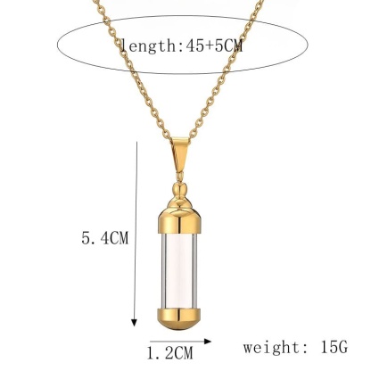 Openable rainbow pendant clavicle chain