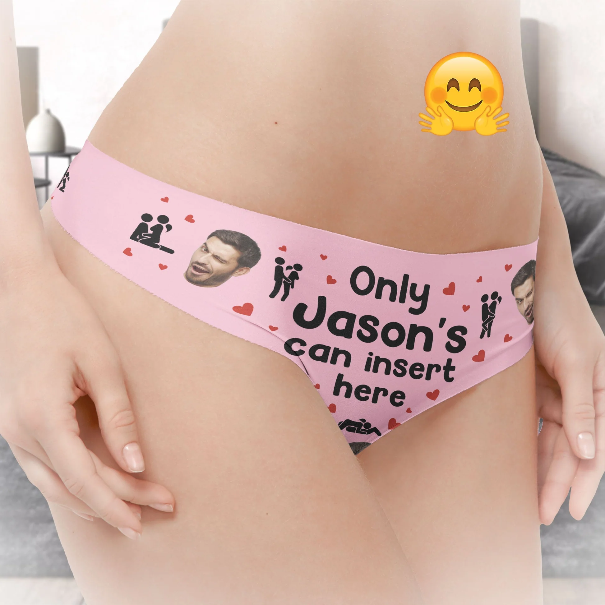 Personalized custom-made women's low-rise briefs