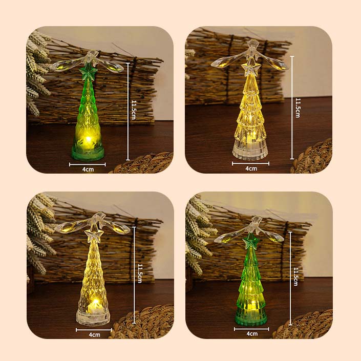 Crystal Bird Christmas Tree Night Light