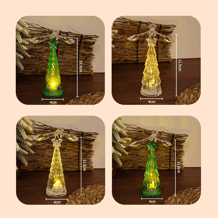 Crystal Bird Christmas Tree Night Light
