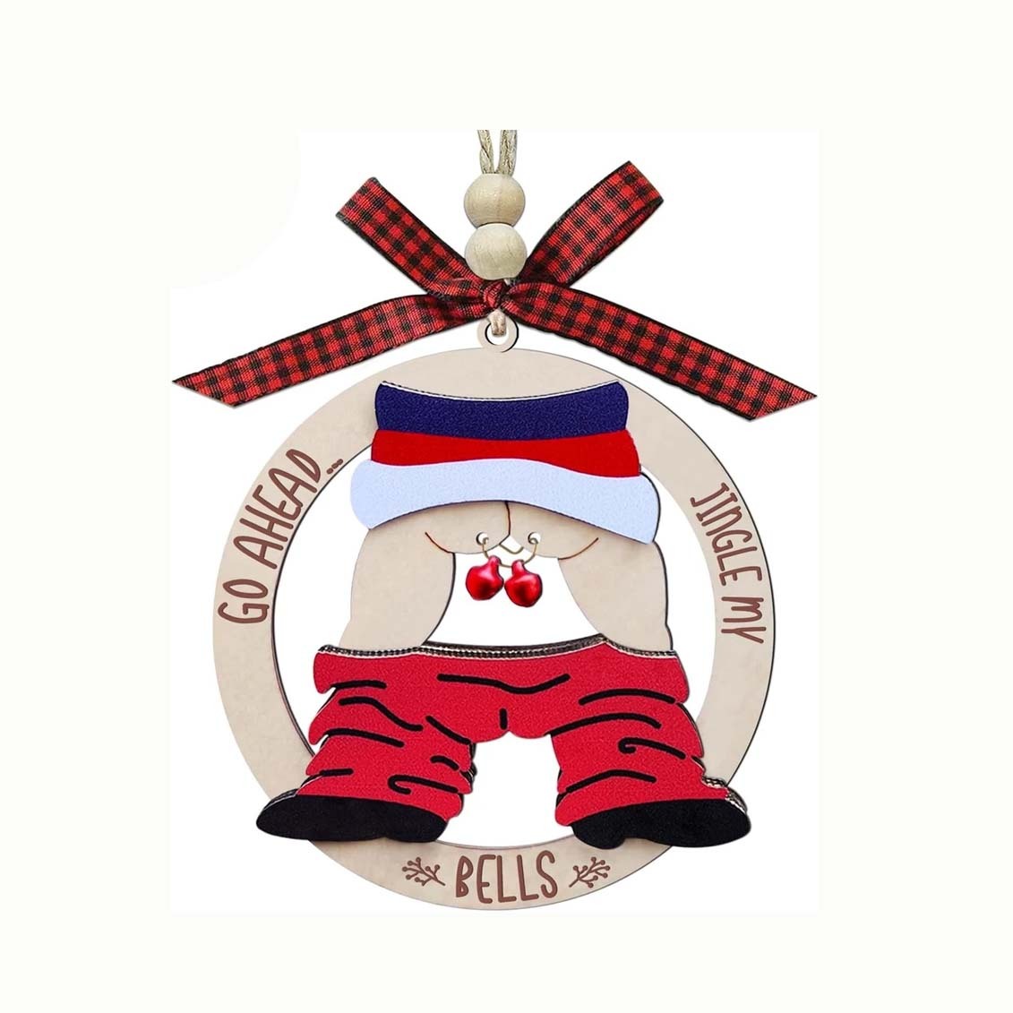 Christmas wooden ornaments