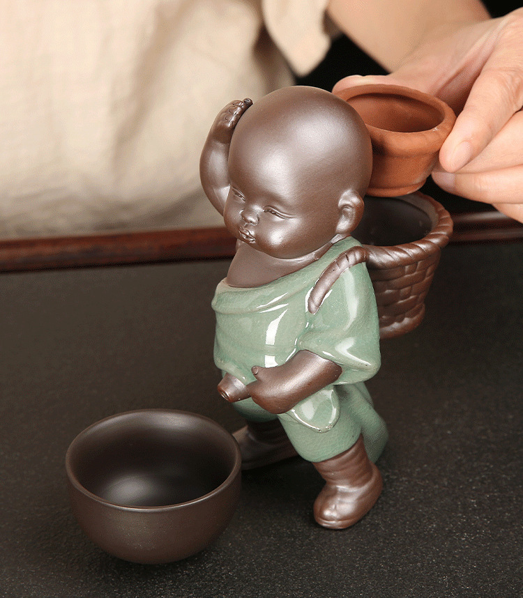 Creative Little Monk Tea Pet Ornament