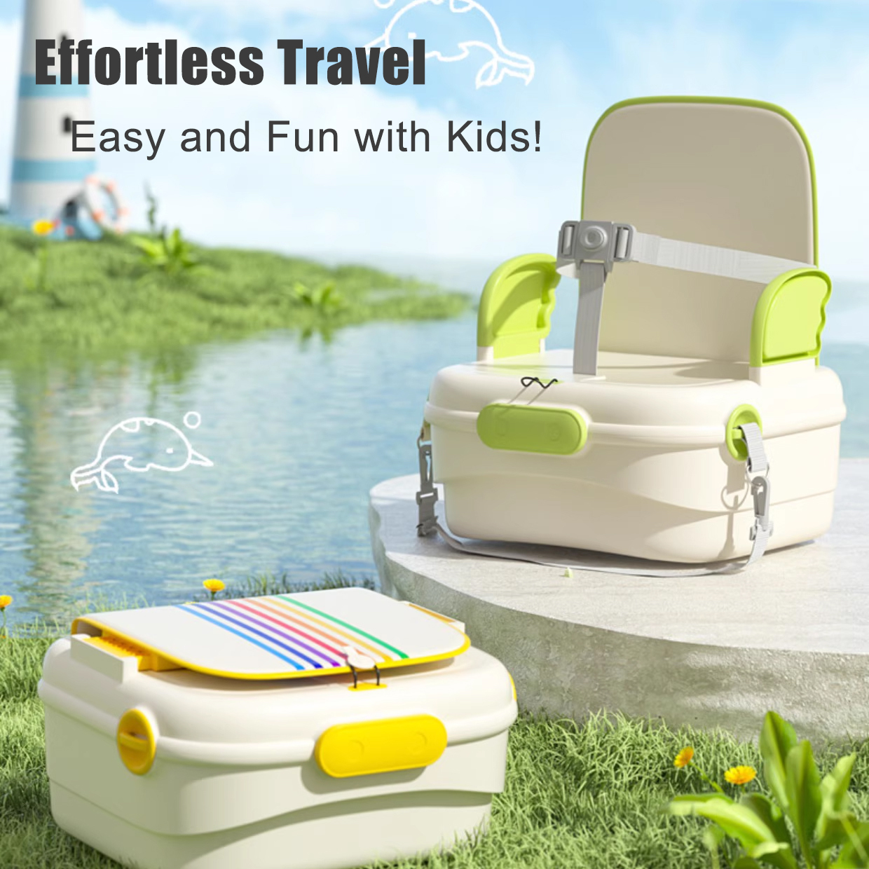 Multifunctional Foldable Portable Baby High Chair