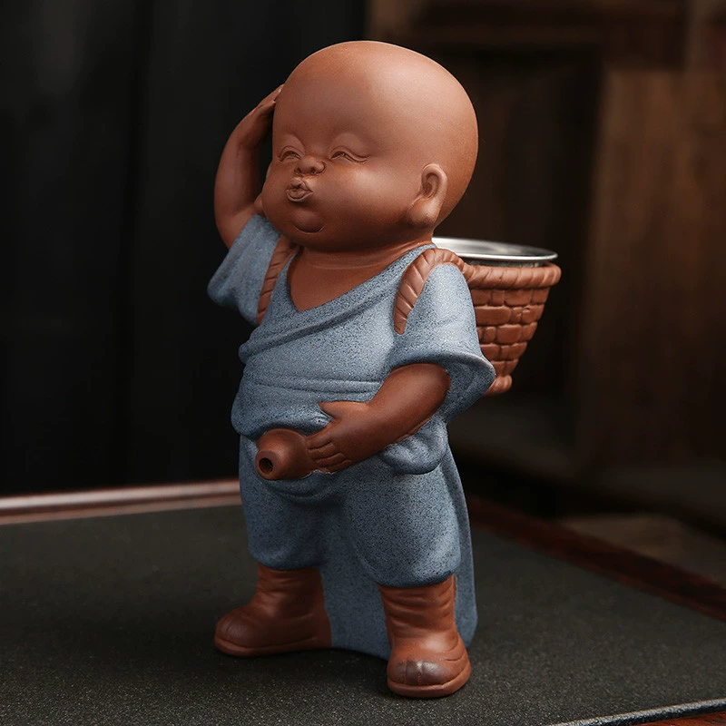Creative Little Monk Tea Pet Ornament