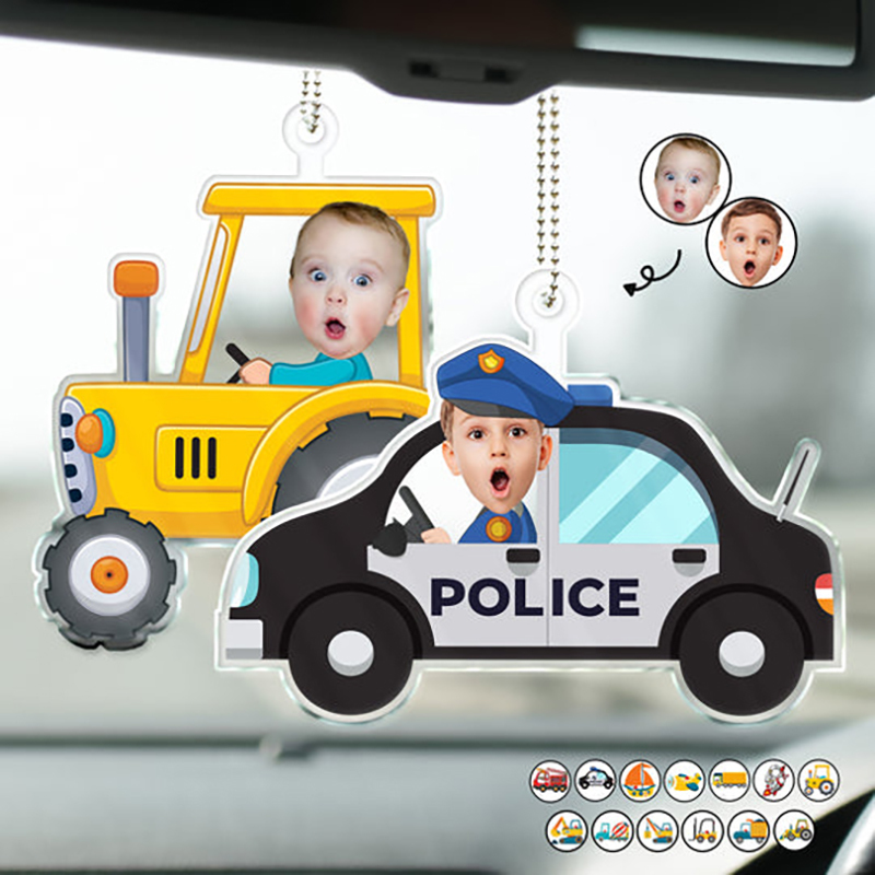 Customized Photo Drive Safely - Personalized Acrylic Car Hook