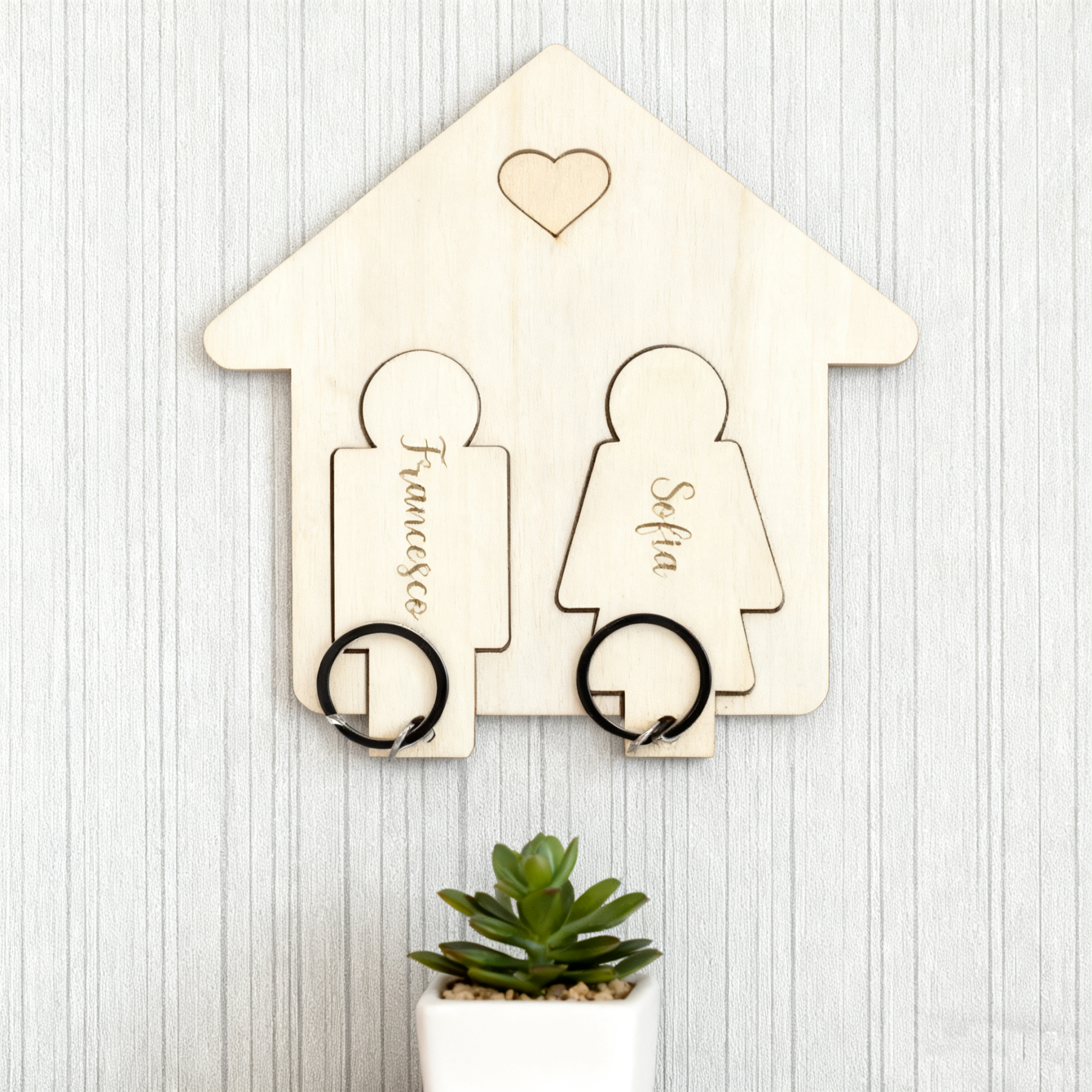 DIY Wooden Keychain Pendant