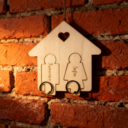 DIY Wooden Keychain Pendant