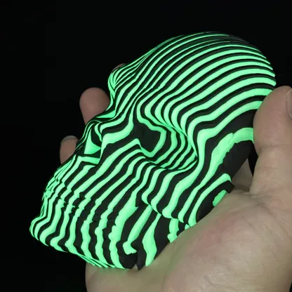 3D printing of light-emitting quantum skulls