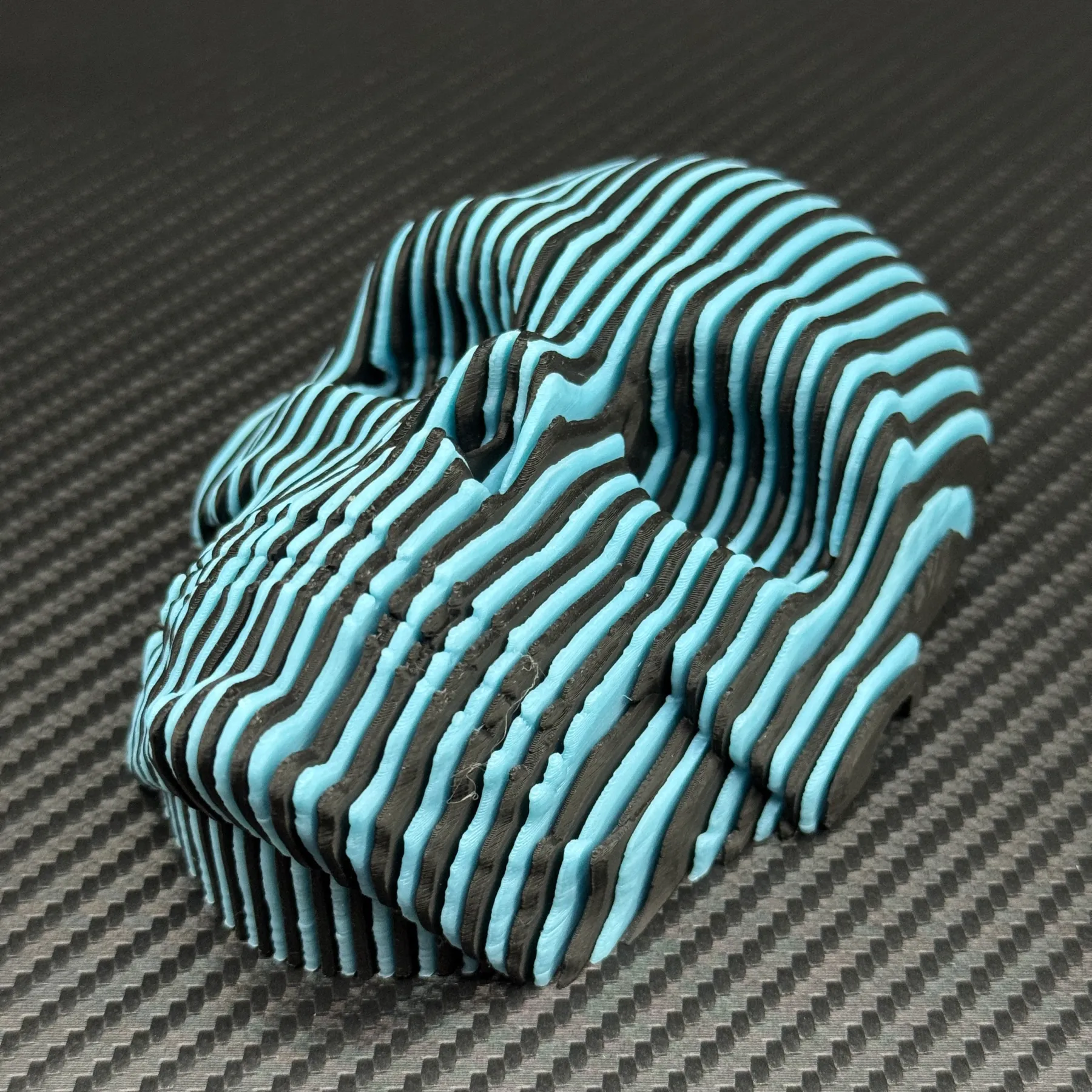 3D printing of light-emitting quantum skulls