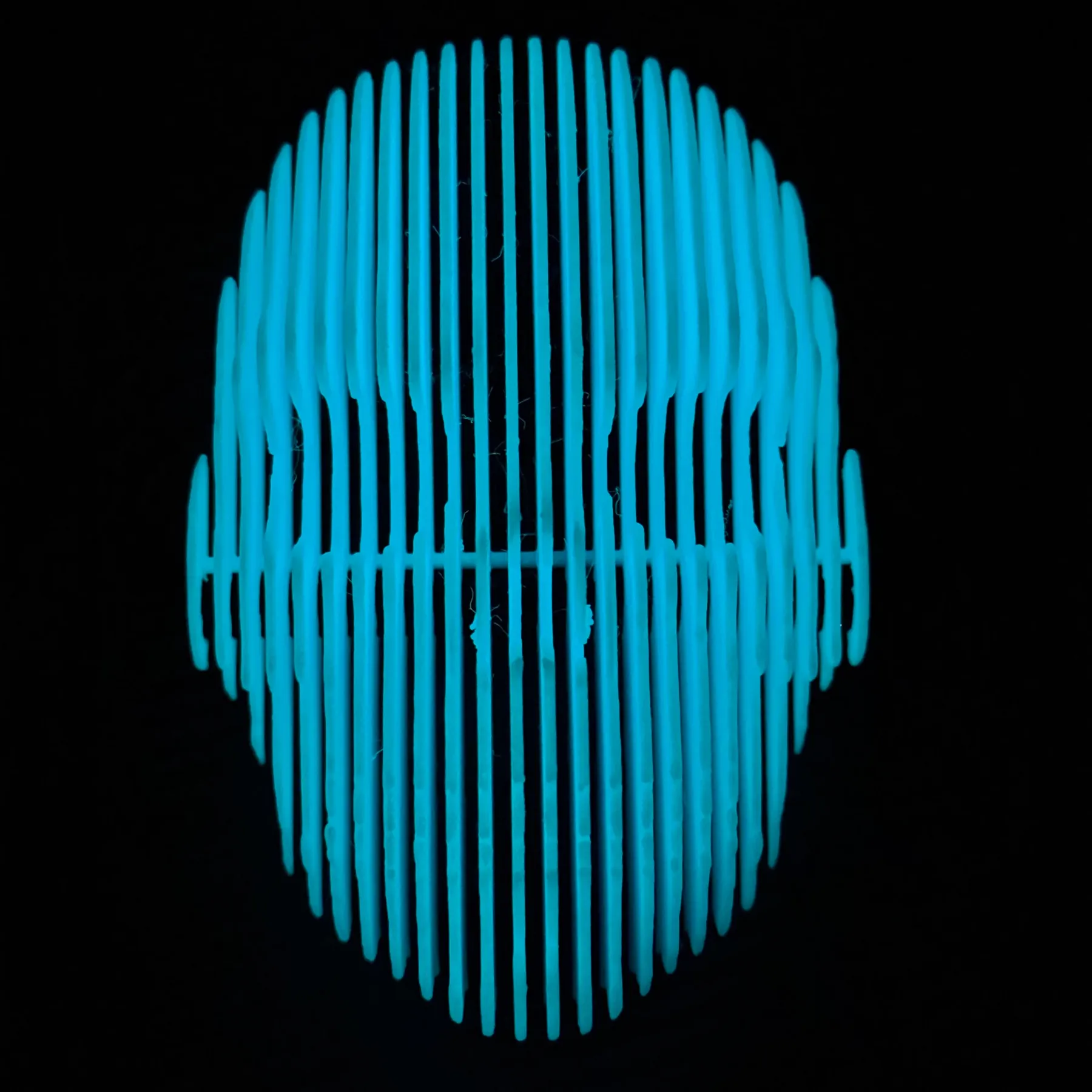 3D printing of light-emitting quantum skulls