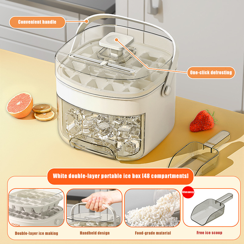 New portable ice maker push ice cube mold