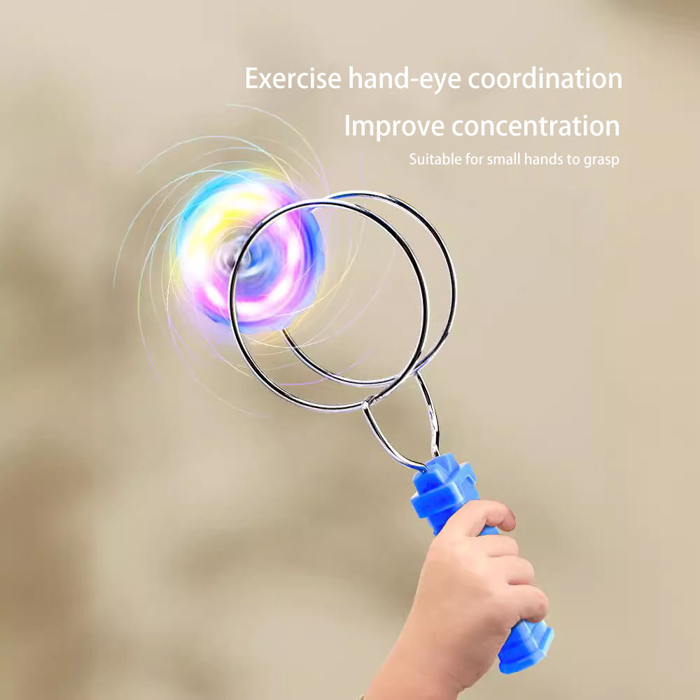 Children's magic flying luminous top