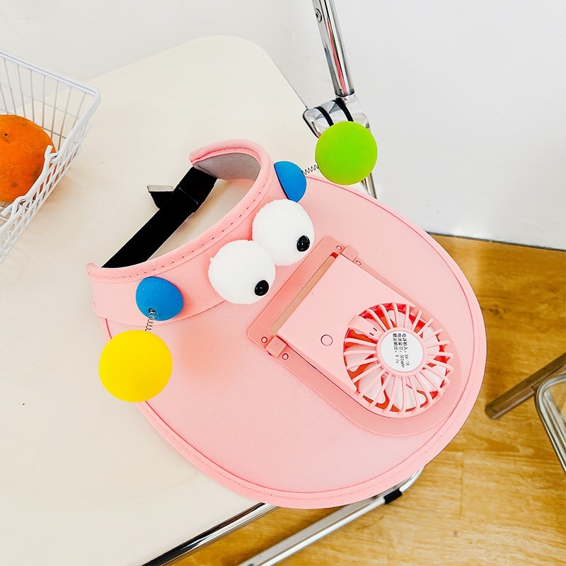 Outdoor rechargeable fan hat