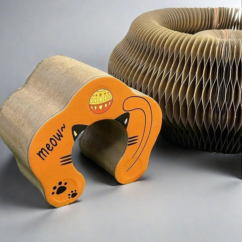 Organ cat scratching board changeable magnetic corrugated paper