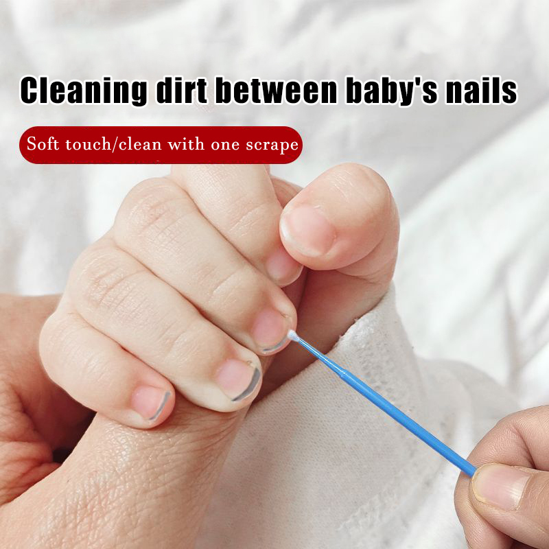 Baby nail cleaning cotton swab