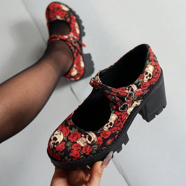 Floral High Heels