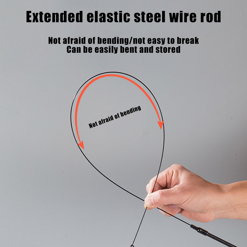 Suction cup steel wire long pole feather cat teaser