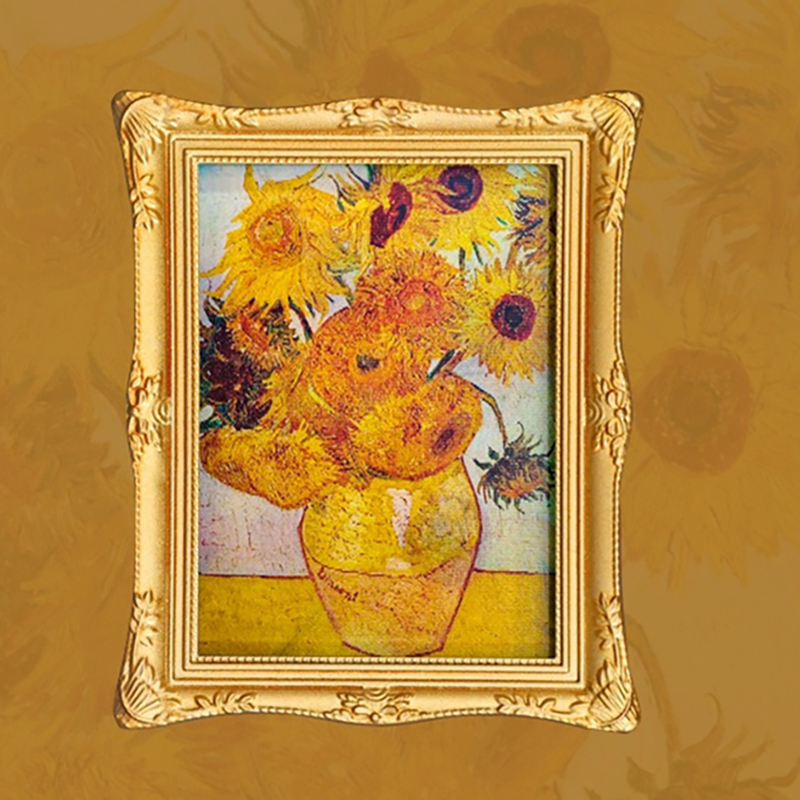 Oil painting starry sky 3D grating refrigerator