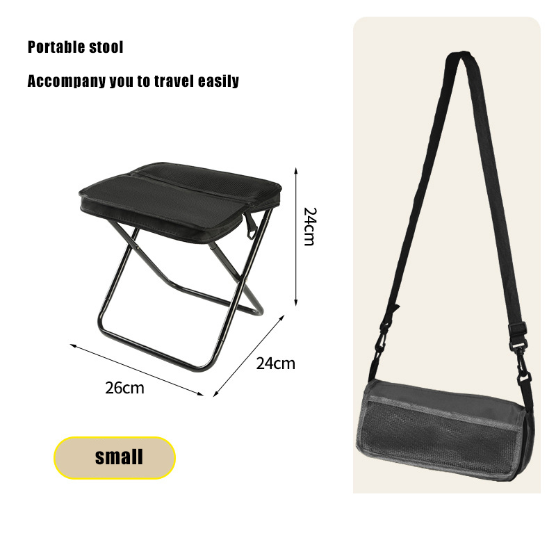 Outdoor Shoulder Bag Handbag Folding Stool Chair