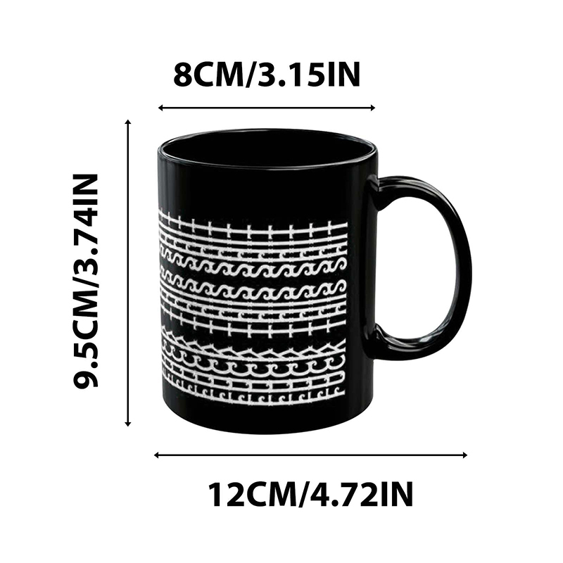 Ceramic coffee cup with hidden message