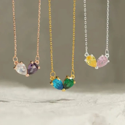 Custom Heart Birthstone Bracelet