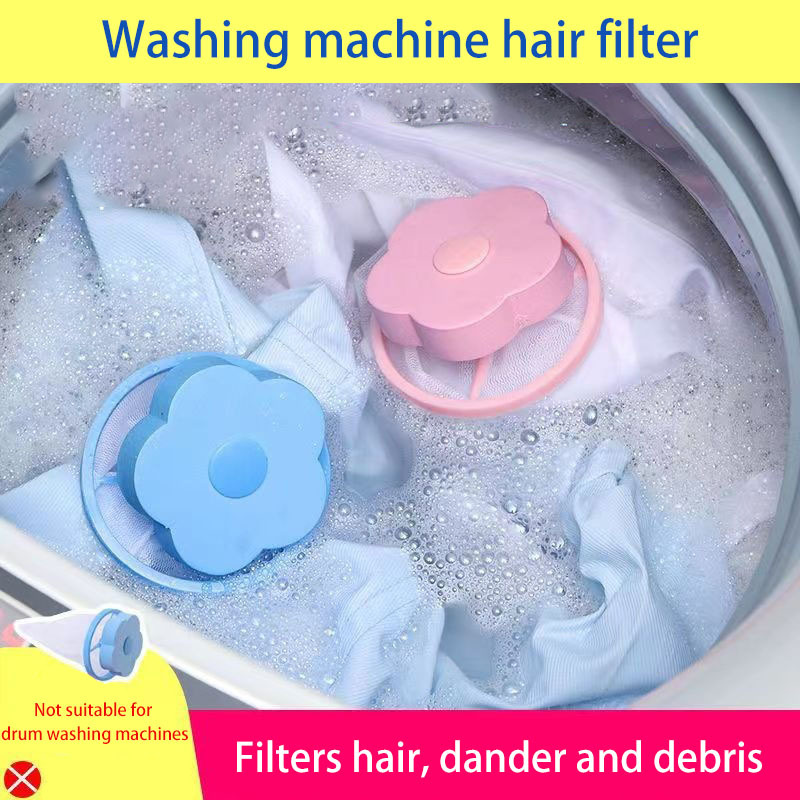 Washing machine floating filter bag filter